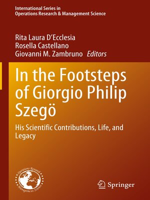 cover image of In the Footsteps of Giorgio Philip Szegö